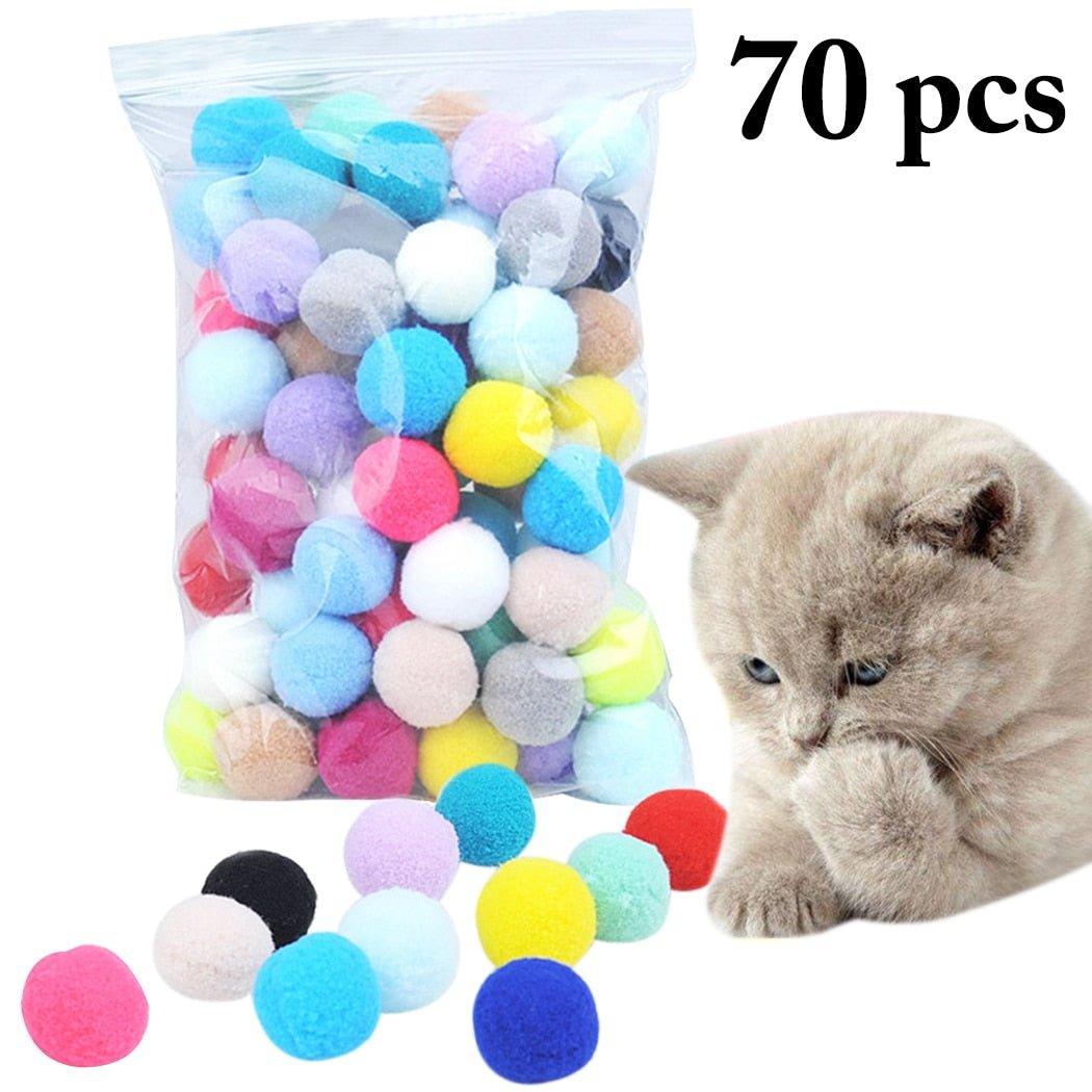 Pom Pom Cat Chew Ball Toy - Pampered Pets