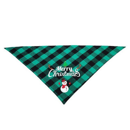 Dog Bandanas Pet Scarf Christmas Pet Triangle Bibs for Dogs Washable Bow Tie Collar Cat Dog Kerchief Small Large Dog Accessories - Pampered Pets