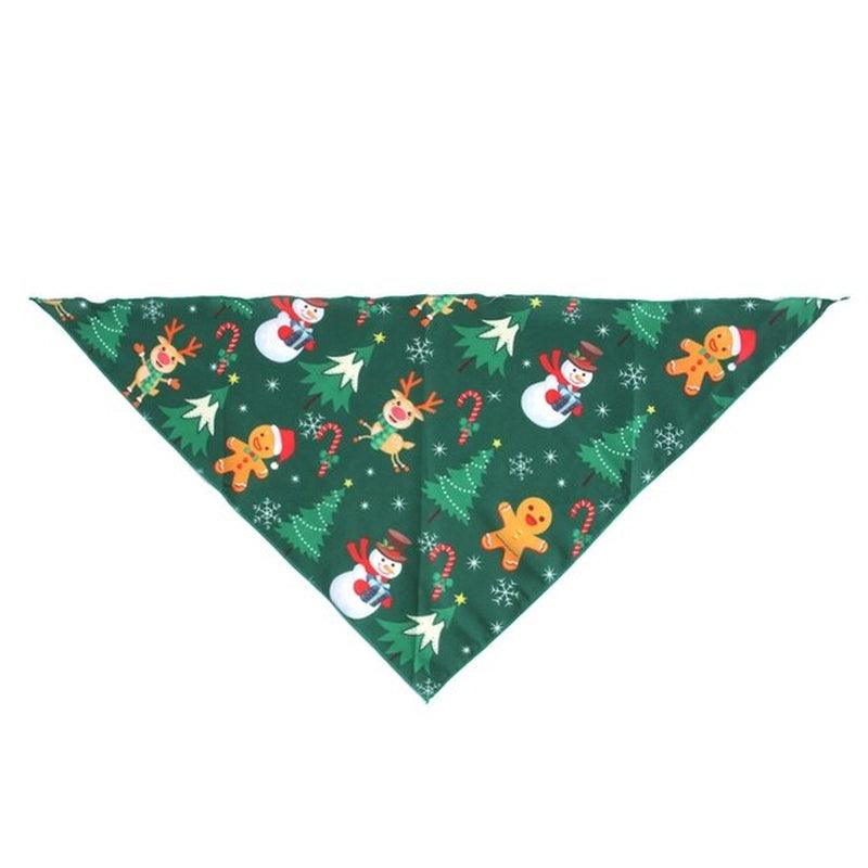 Dog Bandanas Pet Scarf Christmas Pet Triangle Bibs for Dogs Washable Bow Tie Collar Cat Dog Kerchief Small Large Dog Accessories - Pampered Pets