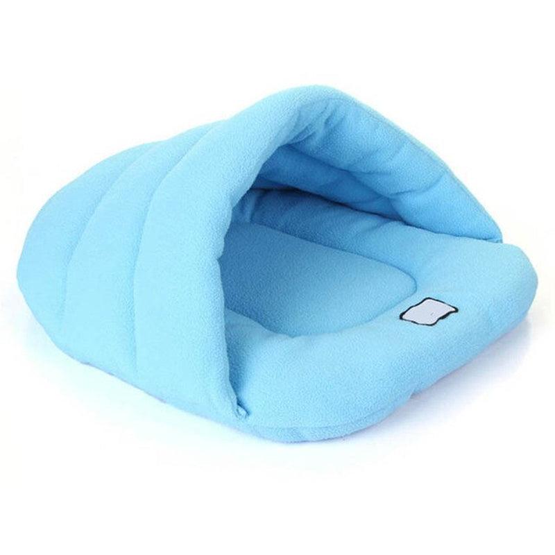 Warm Dog Bed Cave Portable Puppy Kennel Washable Soft Pet Mat Indoor Cat House for Small Medium Dogs Sleeping Bag Pet Supplies - Pampered Pets