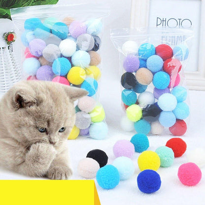 Pom Pom Cat Chew Ball Toy - Pampered Pets