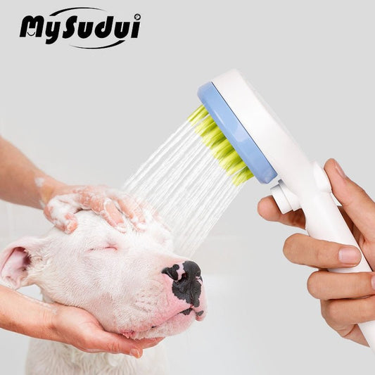 Pet Dog Cat Dog Bath Shower Tool Brush Cleaning Wash Bath Sprayer Massager Shampoo Grooming Tool Outdoor Pet Supplies Chuveiro | Pampered Pets