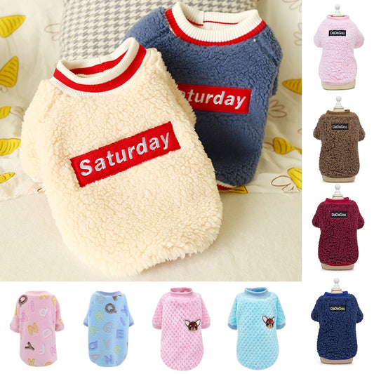 Puppy Dog Clothes Winter Warm Pet Dog Cat Clothes Hoodies For Small Dogs Cats Chihuahua Yorkshire Coat Outfit Pet Clothing - Pampered Pets