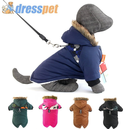 Winter Pet Dog Clothes Warm For Small Dogs Pets Puppy Costume French Bulldog Outfit Coat Waterproof Jacket Chihuahua Clothing | Pampered Pets