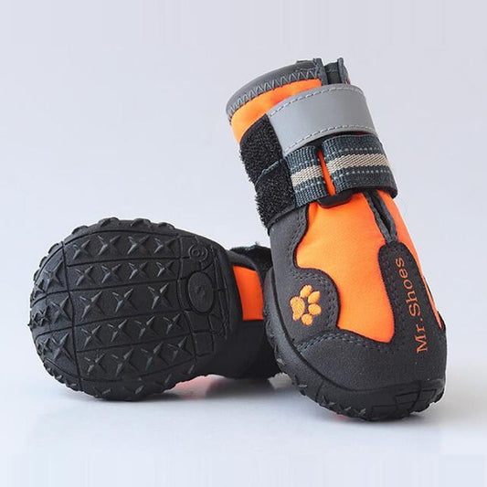 Pet Dog Shoes For Sports Mountain Wearable For Pets PVC Soles Waterproof Reflective Dog Boots Perfect for Small Medium Large Dog - Pampered Pets