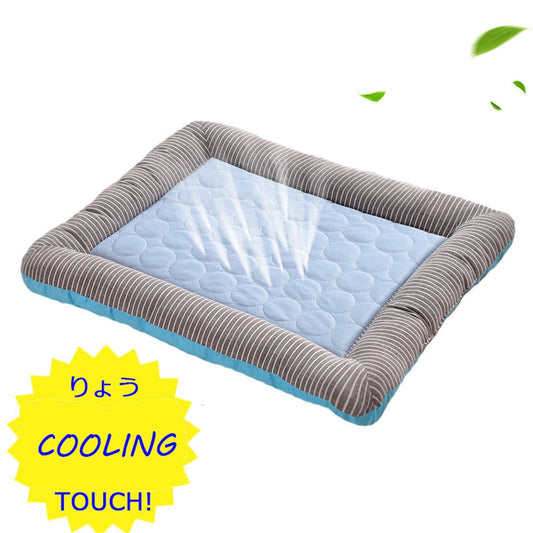 Cooling Pet Bed For Dogs house dog beds for large dogs Pets Products For Puppies dog bed mat Cool Breathable Cat sofa supplies - Pampered Pets