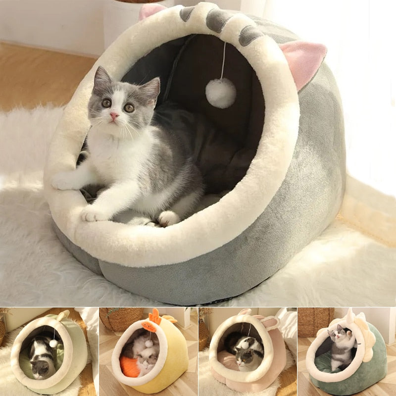 Sweet Cat Bed Warm Pet Basket Cozy Cats Beds | Pampered Pets