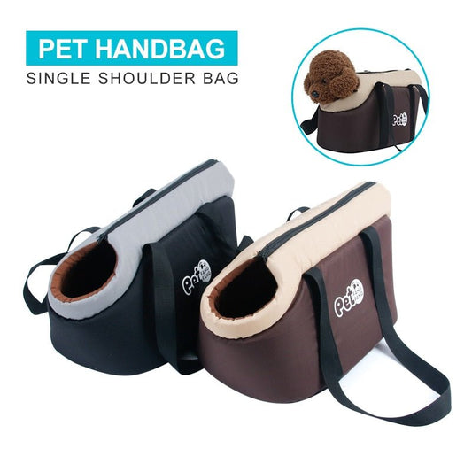 Portable Pet Single Shoulder Bags Oxford Sponge Warm Dogs Carrier Handbag For Pets Soft Outdoor Travel Puppy Bag Dog Products | Pampered Pets