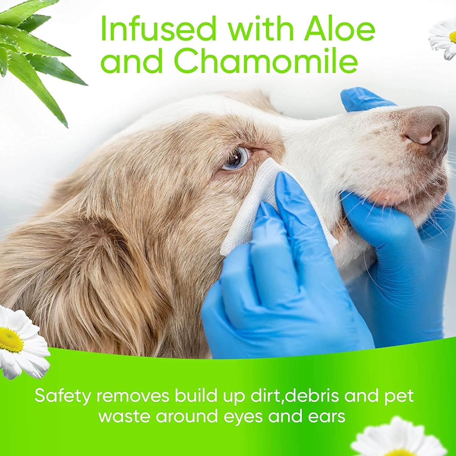 KIVEMA Pet Guard: Ultimate Care Pet Hygiene Wipes - Eyes, Ears, Face - Pampered Pets