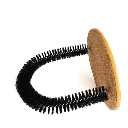Comfortable Arch Cats Massager Pet Cat Itching Grooming Supplies  Round Fleece Base Kitten Toy Scratching Device Brush for Pets | Pampered Pets