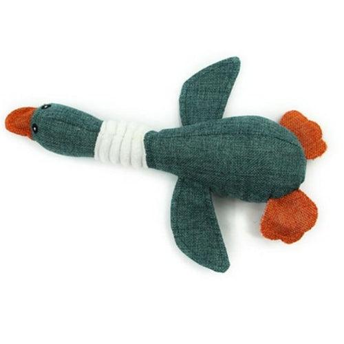 Chewing Sound Goose Cloth Toy - Pampered Pets