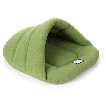 Warm Dog Bed Cave Portable Puppy Kennel Washable Soft Pet Mat Indoor Cat House for Small Medium Dogs Sleeping Bag Pet Supplies - Pampered Pets