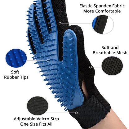 Pet Grooming Brush Glove - Pampered Pets