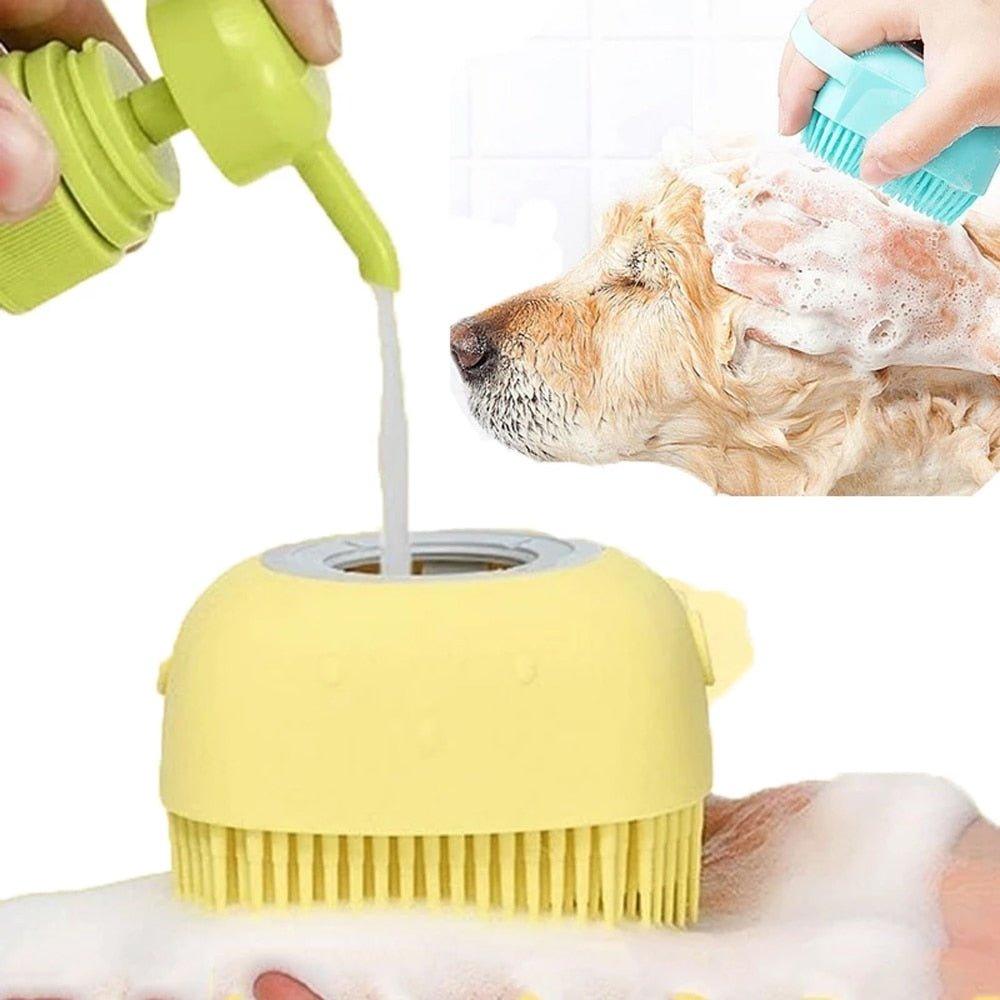 Dog Bath Silicone Brush - Pampered Pets