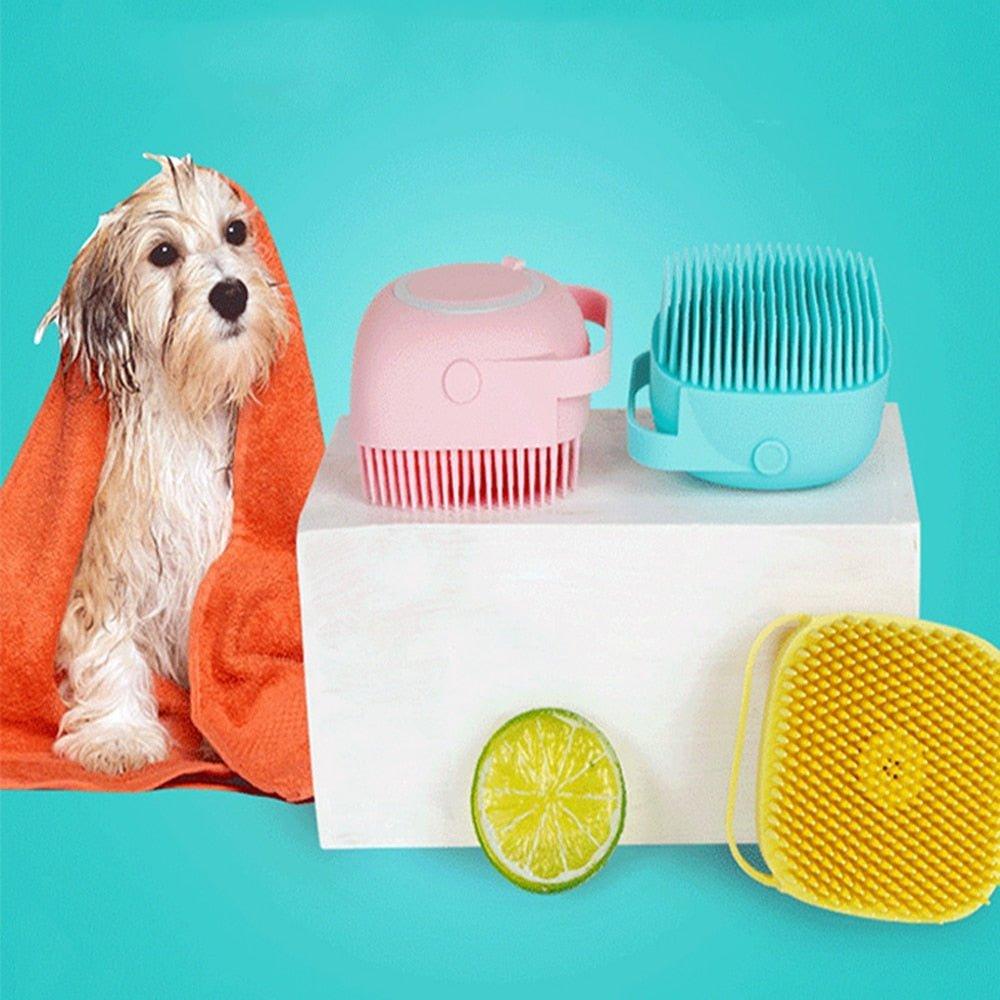 Dog Bath Silicone Brush - Pampered Pets