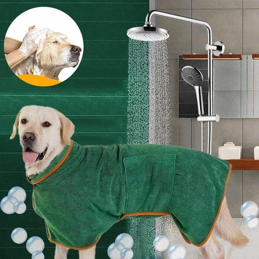 Microfiber Absorbent Pet Drying Coat - Pampered Pets