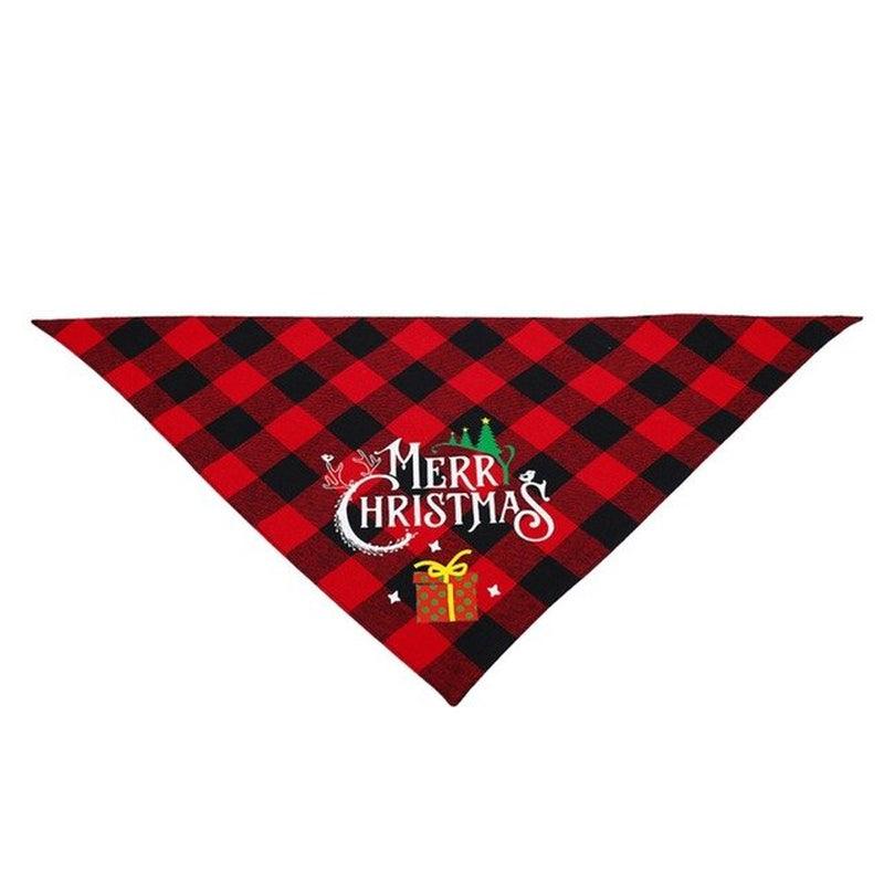 Dog Bandanas Pet Scarf Christmas Pet Triangle Bibs for Dogs Washable Bow Tie Collar Cat Dog Kerchief Small Large Dog Accessories - Pampered Pets