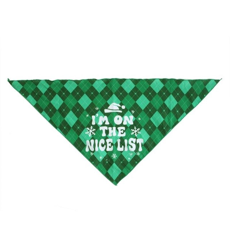 Dog Bandanas Pet Scarf Christmas Pet Triangle Bibs for Dogs Washable Bow Tie Collar Cat Dog Kerchief Small Large Dog Accessories - Pampered Pets