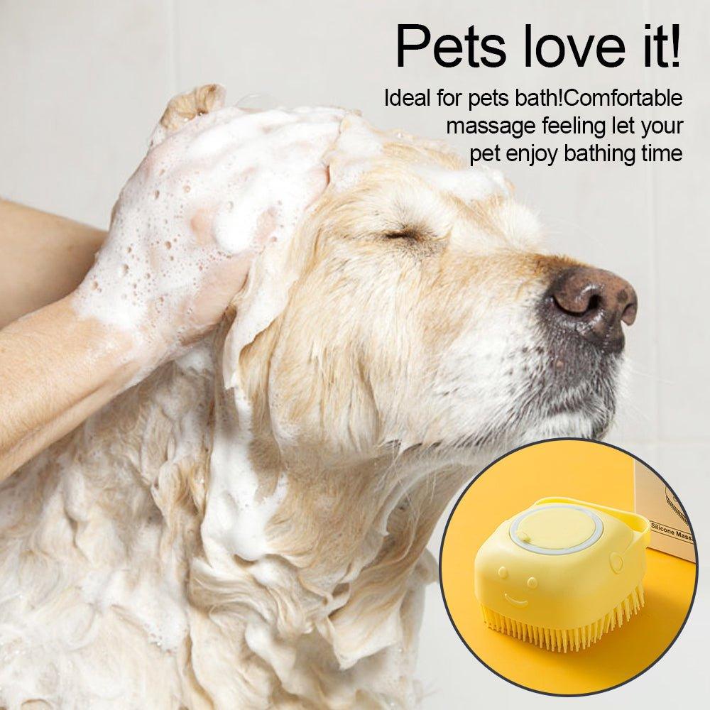 Soft Silicone Dog Brush - Pampered Pets