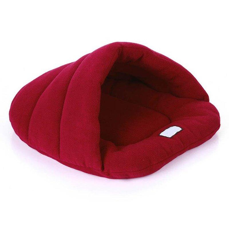 Warm Dog Bed Cave Portable Puppy Kennel Washable Soft Pet Mat Indoor Cat House for Small Medium Dogs Sleeping Bag Pet Supplies - Pampered Pets